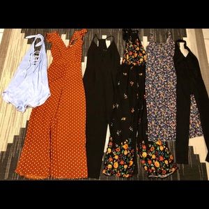 NWOT | NWT | F21 | BOUTIQUE | 6 JUMPSUIT BUNDLE